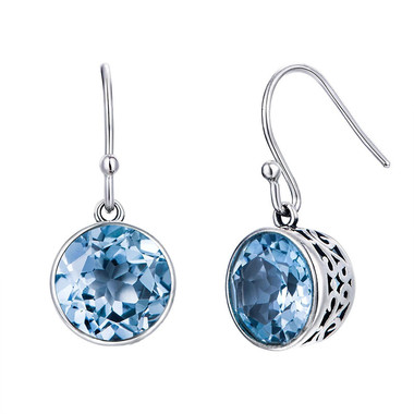 ZIRCON EARRING - BLUE SEA